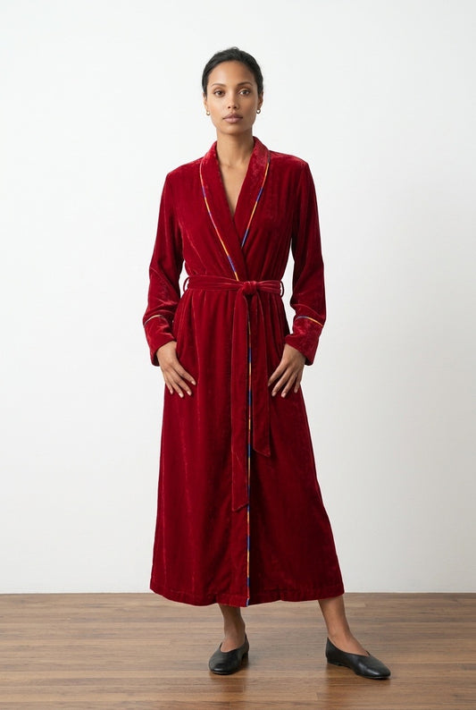 Silk velvet gown